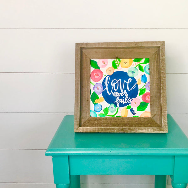 Art print: Love Never Fails