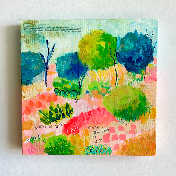 Seeds of Hope: Dreamscapes Collection 12x12 inch original canvas art