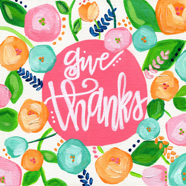 Art print: Give Thanks