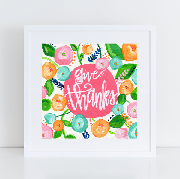Art print: Give Thanks