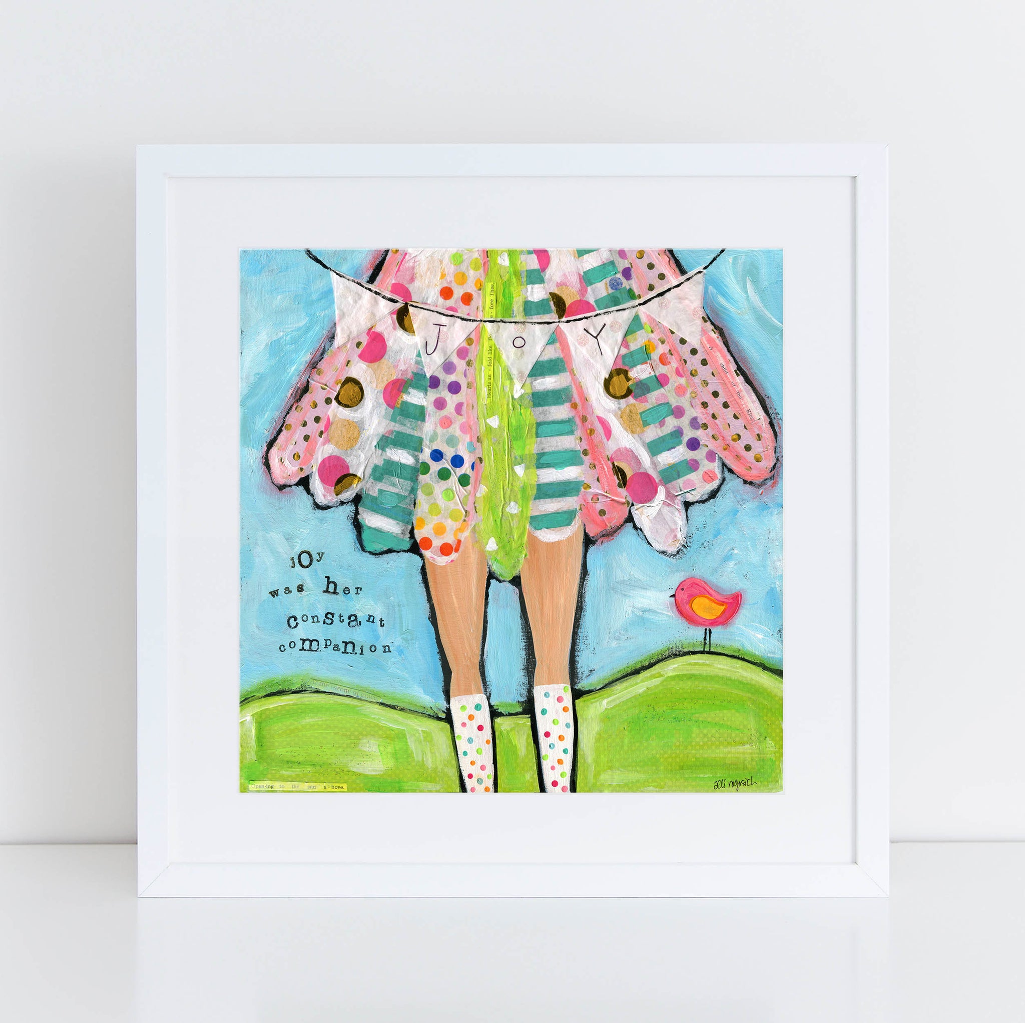 Be Joyful Brave Girl art print