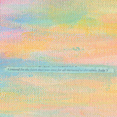Original Abstract Sunset Painting: "Standing on the Promises" 11x14 inches