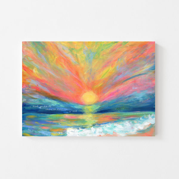 Fullness of Joy Beach Sunset Art Print