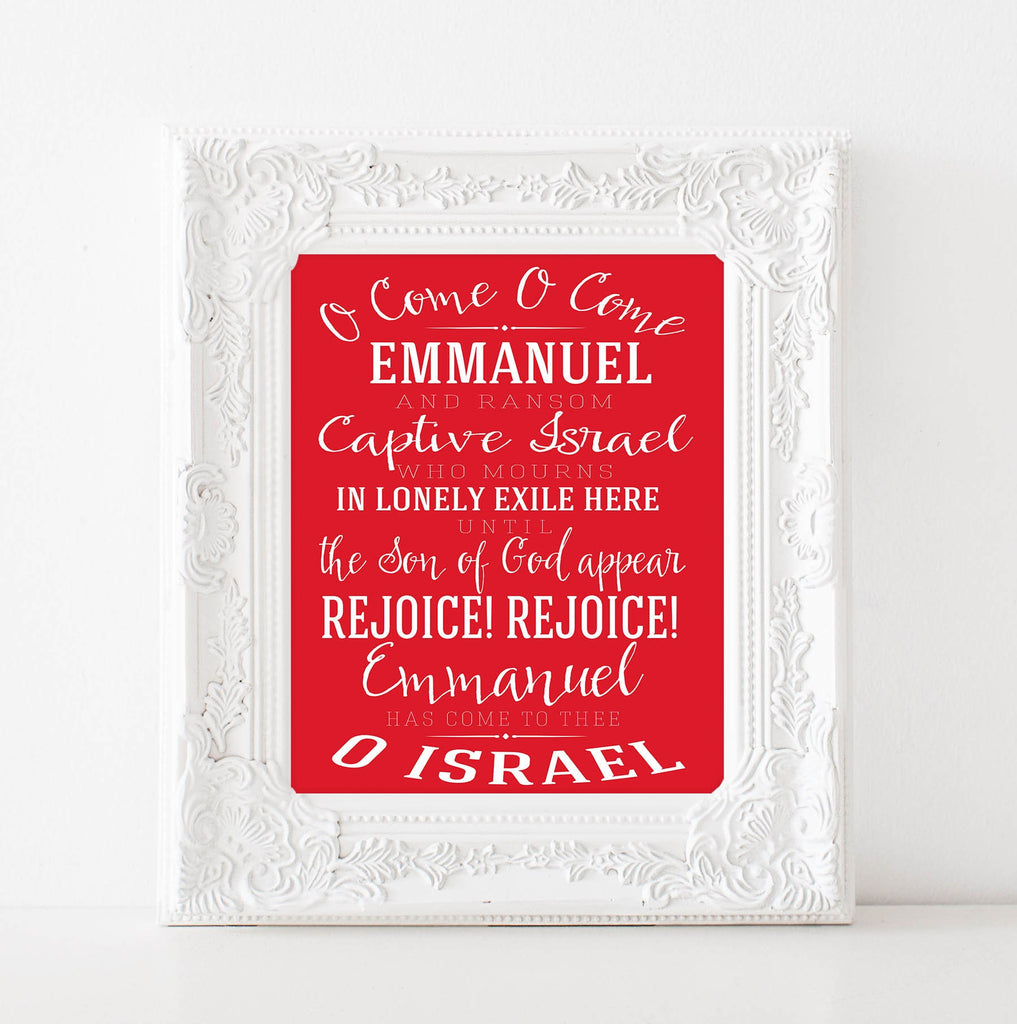 Christmas Printable Art Print • O Come O Come Emmanuel • Christmas Car – theartandsoulshop christmas-printable-art-print-o-come-o-come-emmanuel-christmas-car-theartandsoulshop