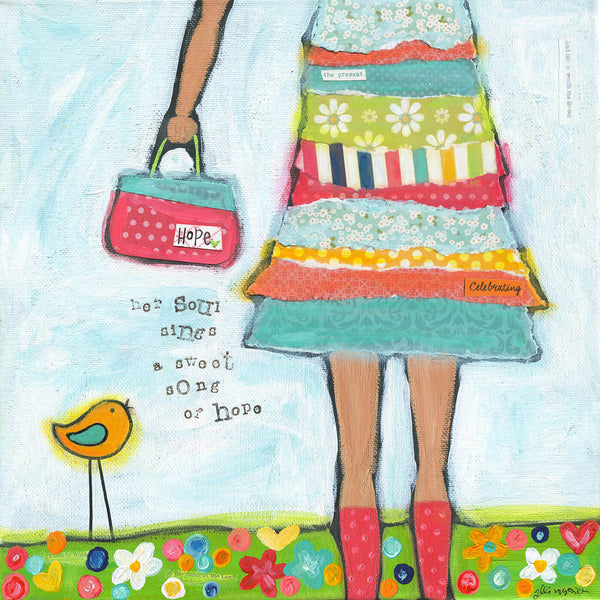 Hope Brave Girl Art Print