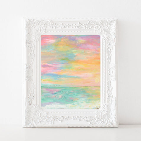 Abstract Sunset Art Print: "Standing on the Promises"