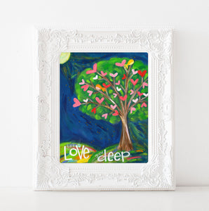 Tree of Love Art Print